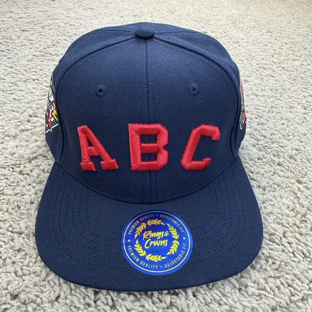 Atlanta Black Crackers Hat City Arch Youth Snapback Rings & Crwns NLB Side Patch